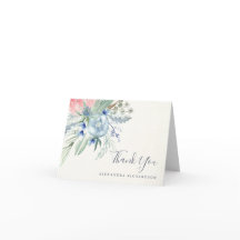 Blå och Rosa Peony Baby Shower | Tack