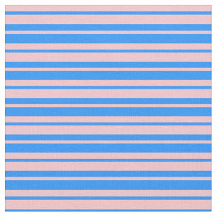 Blå och Rosa Rand/Linjer Mönster Tyg