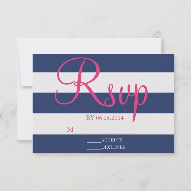 Blå och Rosa Rand OSA kort (Framsida)