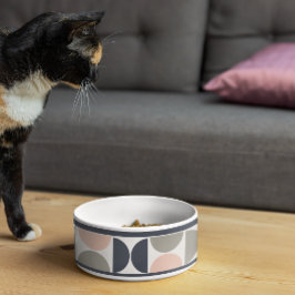 Blå och Rosa Retro-/mitten-århundradets cirklar Pe