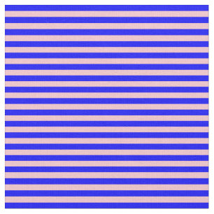 Blå och Rosa stripe Mönster Tyg