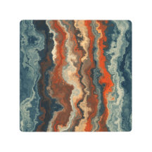 Blå och rost-Abstrakt