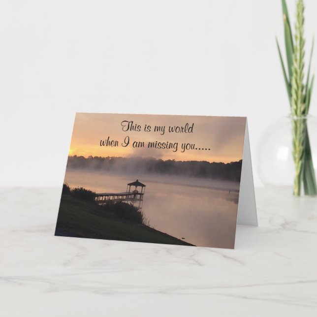 BLÅ OCH **SAKNAR DIG** DEN **BIRTHDAY** KORT (Framsida)