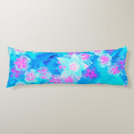 Blå och Shock rosa Succulent Underwater Sedum Kroppskudde