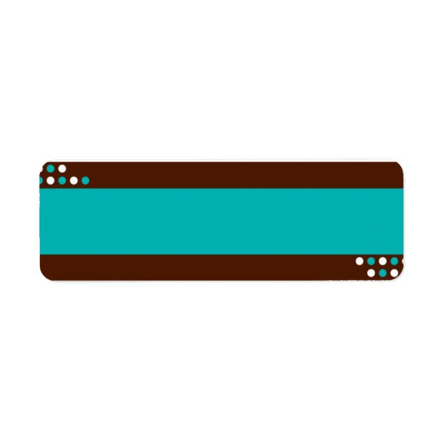 Blå- och skaletikett returadress etikett (Framsidan)