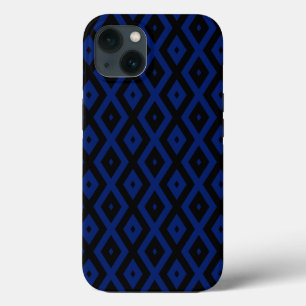 Blå och svart diamantmönster Case-Mate iPhone fodr