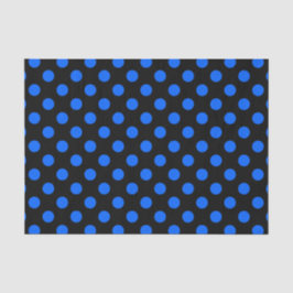 Blå och svart polka dots