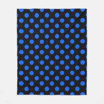 Blå och svart polka dots