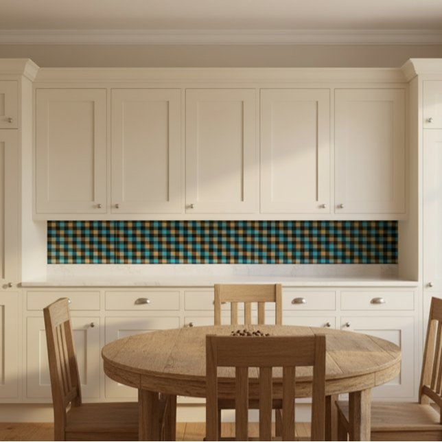 Blå och svart rutig  kakelplatta (Skapare uppladdad)
