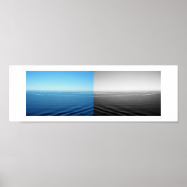 Blå och svart sammetsreflekterande fotografering poster