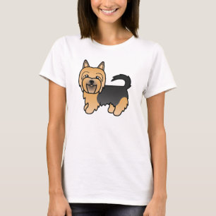 Blå Och Tan Australisk Terrier Söt Tecknad Hund T Shirt