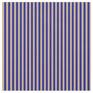Blå och tand Stripe Mönster Tyg