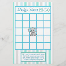 Blå och teal Elephant Boy-duschspel