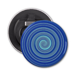 Blå och turkos spiral flasköppnare