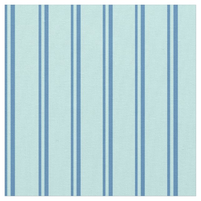 Blå och turkos stripe/Lintade Mönster Tyg (Närbild)