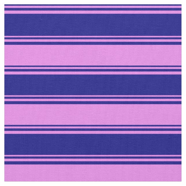 Blå och Violet LUND Mönster Tyg (Närbild)