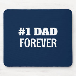 Blå och vit #1 Pappa Forever Fars dag Gift Musmatta