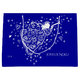 Blå och vit ängel - påse