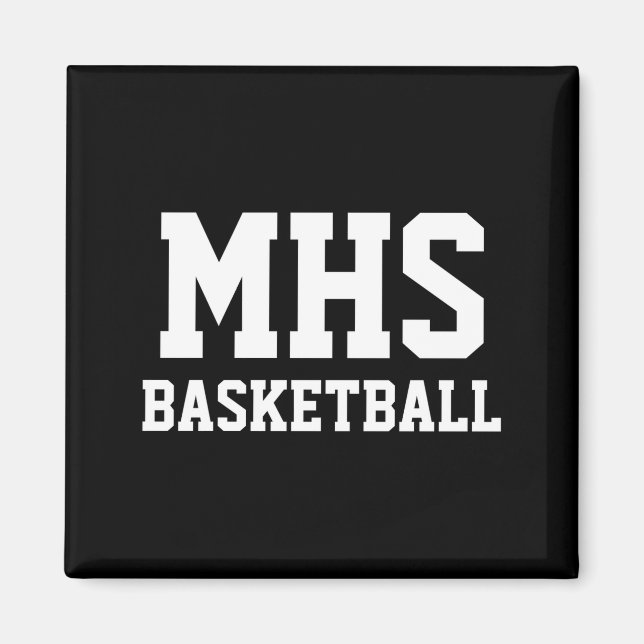 Blå Och Vit Anpassad Basketlag Andlig T Tröja Magnet (Framsidan)