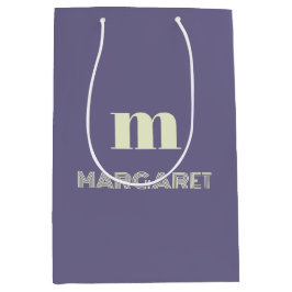 blå och vit anpassad initial namn modern