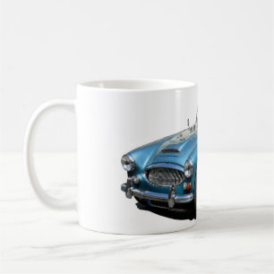 Blå och vit Austin Healey 3000 sportbil Kaffemugg