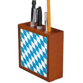 Blå och vit bavaria Diamond Flagga Mönster