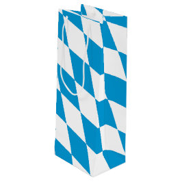 Blå och vit bavaria Diamond Flagga Mönster