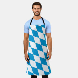 Blå och vit bavaria Diamond Flagga Mönster