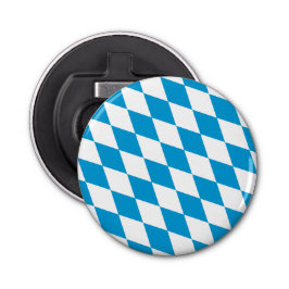Blå och vit bavaria Diamond Flagga Mönster Flasköppnare