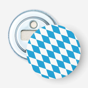 Blå och vit bavaria Diamond Flagga Mönster Flasköppnare