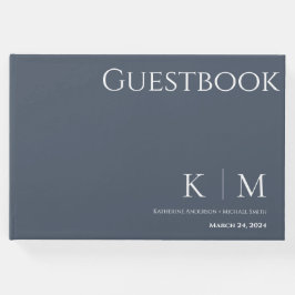 Blå och vit-Bröllop Gästböcker