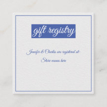 Blå och vit bröllop