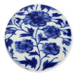 Blå och vit China - Vintage för Söt Blommigt Knopp
