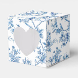 Blå och vit chinoiserie blomfåglar presentaskar