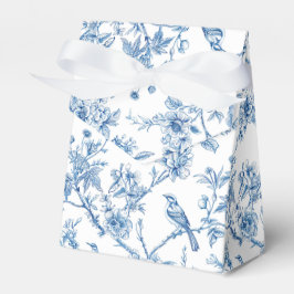 Blå och vit chinoiserie blomfåglar presentaskar