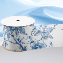 Blå och vit chinoiserie brudtjänstpresent