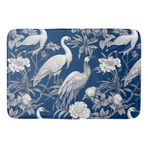 Blå och vit Chinoserie-seriens design 7 Badrumsmatta