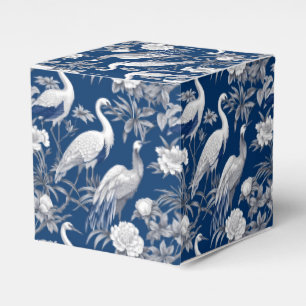 Blå och vit Chinoserie-seriens design 7 Presentaskar