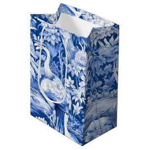 Blå och vit Chinoserie-seriens design 8