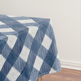 Blå och vit denimlook