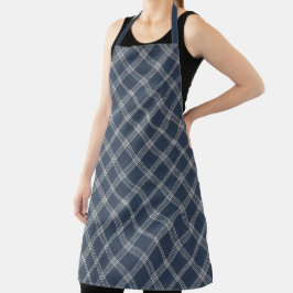 Blå och vit denimlook