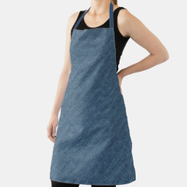 Blå och vit denimlook