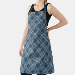 Blå och vit denimlook