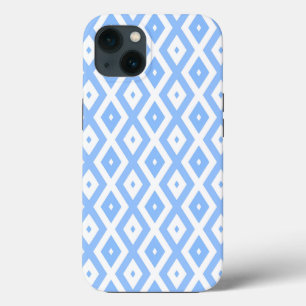Blå och vit diamantmönster Case-Mate iPhone fodral