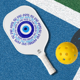 Blå och vit färg Dye Pickleball Paddle Evil Öga