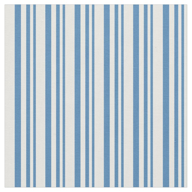 Blå och vit Färgad Mönster Tyg (Närbild)