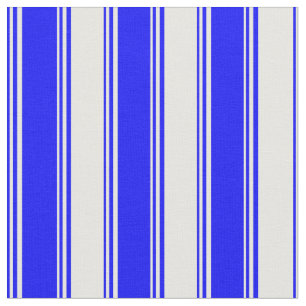 Blå och vit Färgad stripe/uttorkad Mönster Tyg