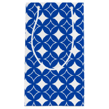 Blå och vit fartygspart mönster