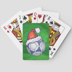 Blå och vit fotboll på Grönten Casinokort
