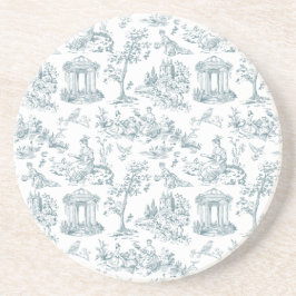 Blå och vit Fransk Underlägg